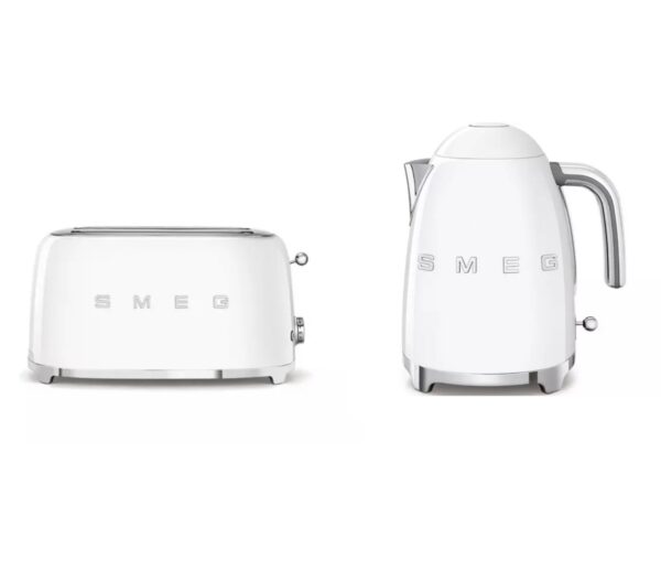 SMEG Kettle And Slice Toaster Set White Northern Competitions